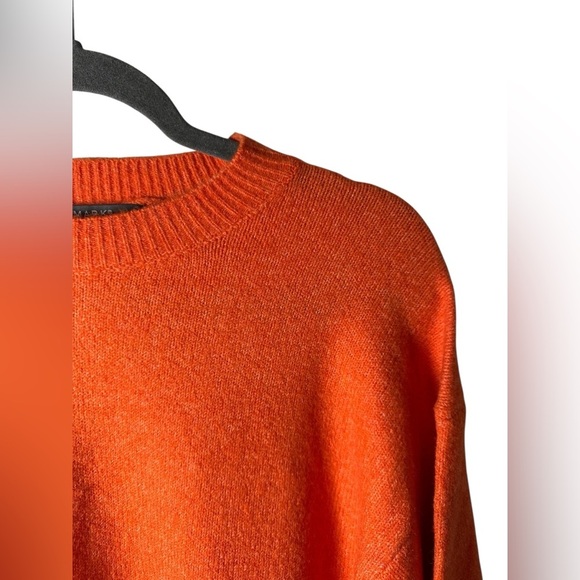 Primark Women’s Sweater Small Orange Wool Blend Crew Neck Pullover - Picture 2 of 9